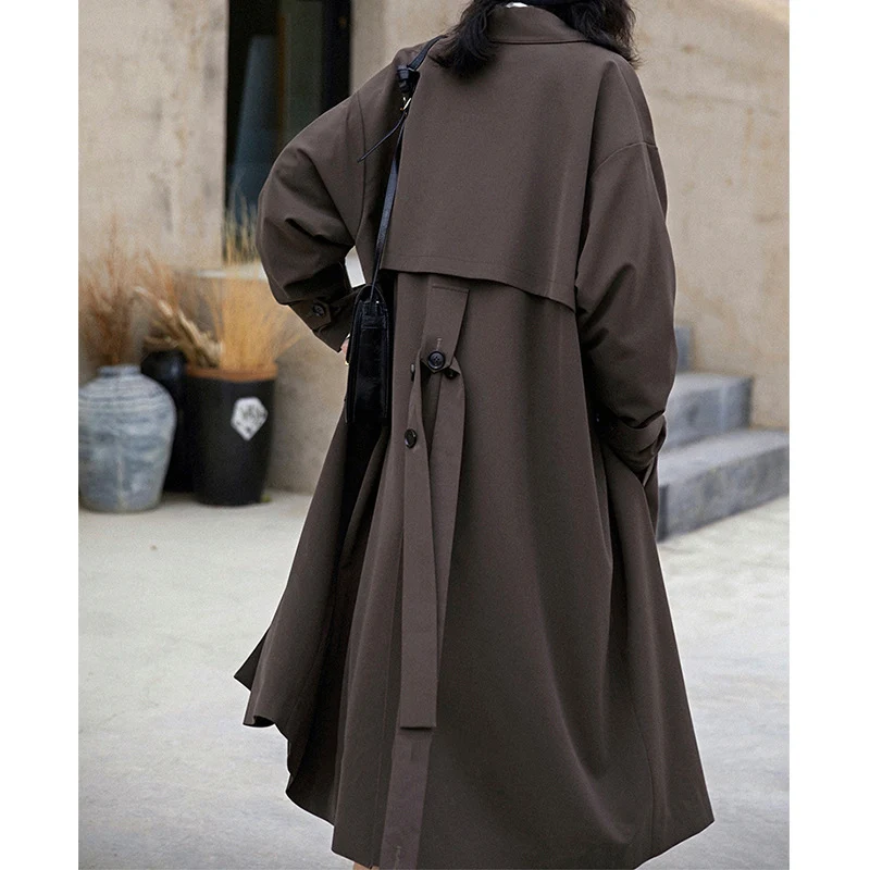 Damen Elegante und bequeme Trenchcoat Nord Taschen