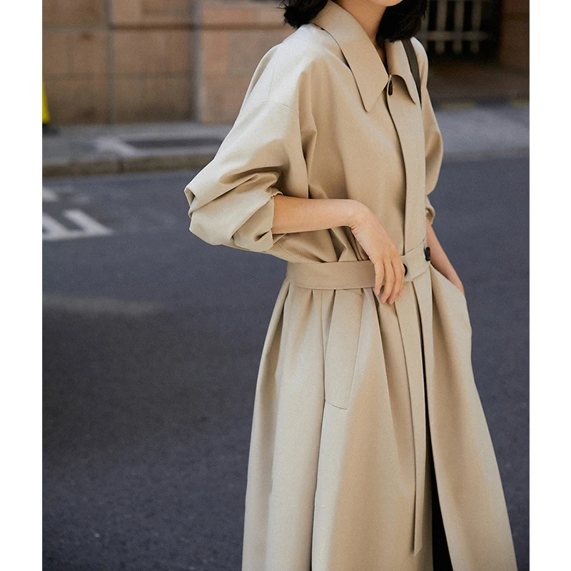 Damen Elegante und bequeme Trenchcoat Nord Taschen