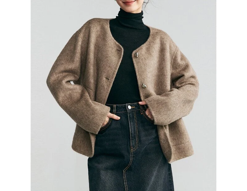 Damen Elegante und bequeme Strickjacke Nord Taschen