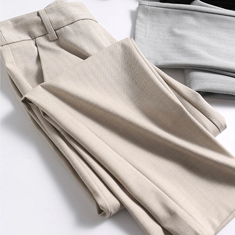Damen Elegante und bequeme Hochtaillierte Anzughose Nord Taschen