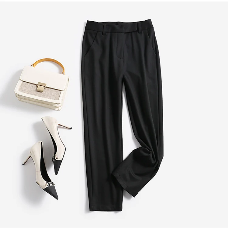 Damen Elegante und bequeme Hochtaillierte Anzughose Nord Taschen