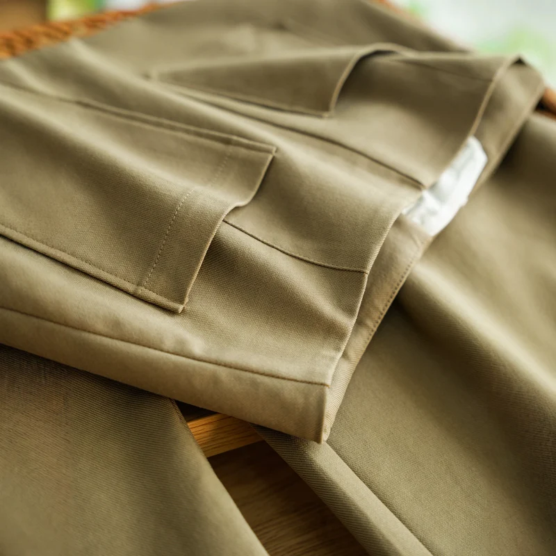 Damen Elegante und bequeme, hoch taillierte Stoffhose Nord Taschen