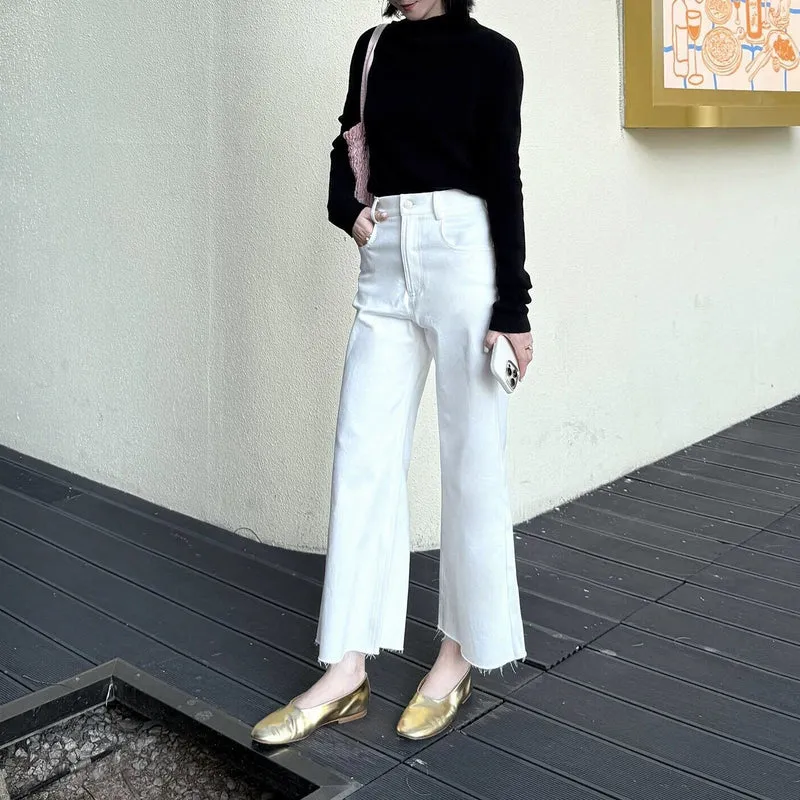 Damen Elegante und bequeme hoch taillierte Hose Nord Taschen