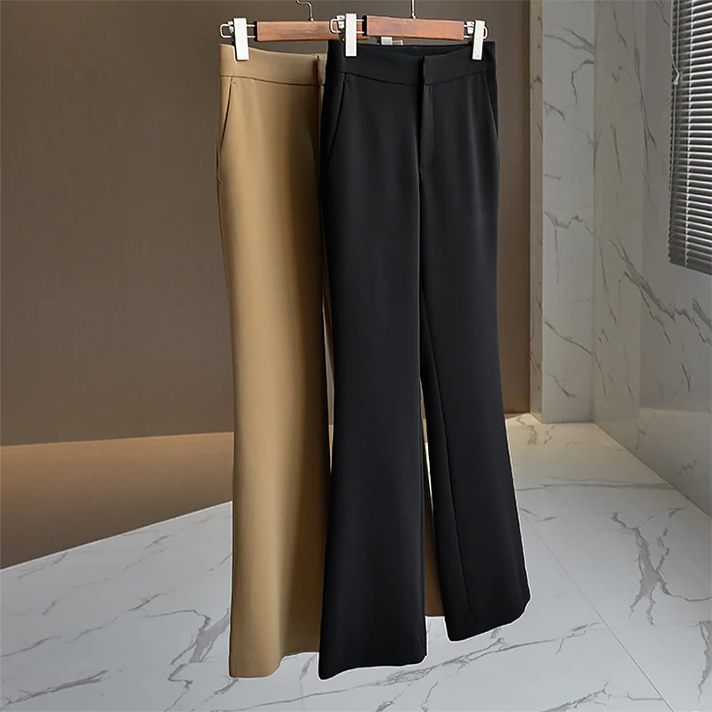 Damen Elegante und bequeme High-Waist Trousers Nord Taschen