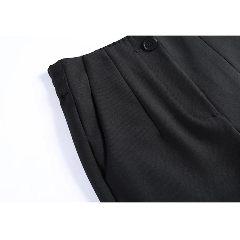 Damen Elegante und bequeme High-Waist Stoffhose Nord Taschen
