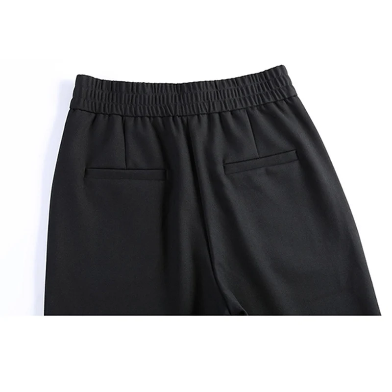 Damen Elegante und bequeme High-Waist Stoffhose Nord Taschen