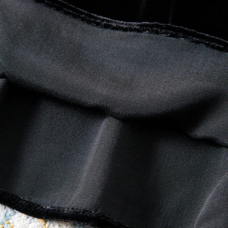 Damen Elegante Samtbluse mit Seidenkragen Nord Taschen