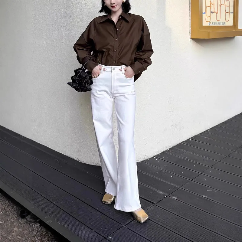 Damen Elegante Oversized Bluse aus hochwertigem Stoff Nord Taschen