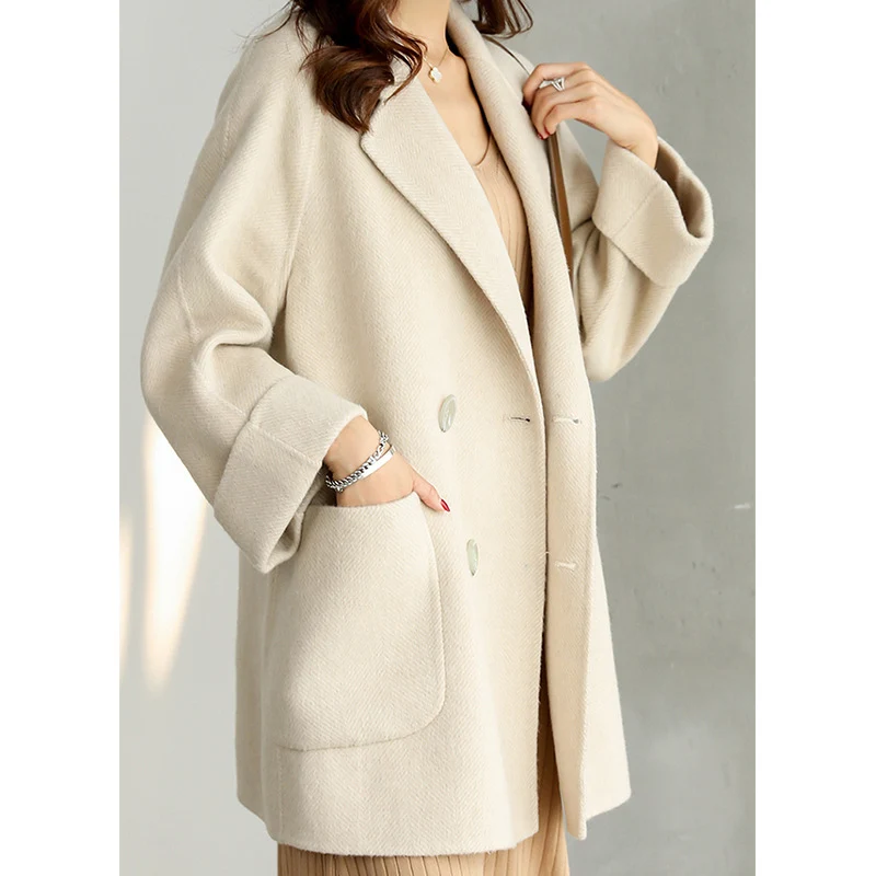 Damen Elegante Oversized-Blazerjacke Nord Taschen