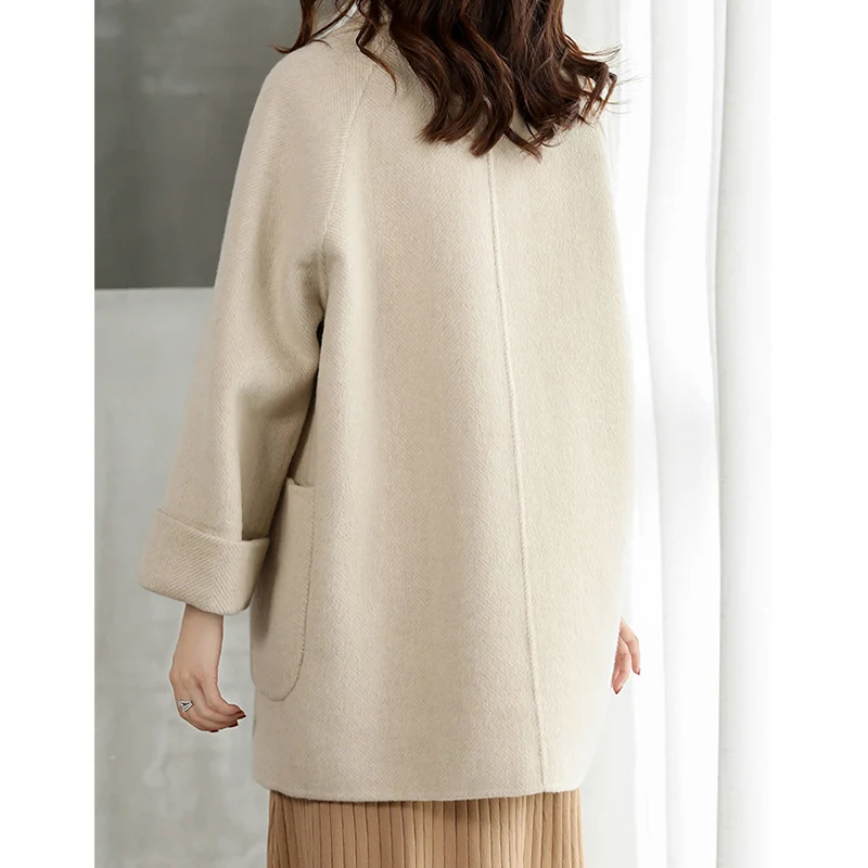 Damen Elegante Oversized-Blazerjacke Nord Taschen