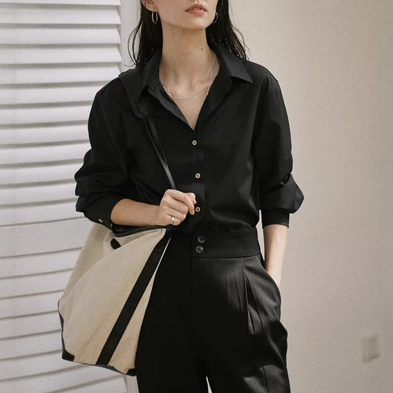 Damen Elegante, lockere Bluse und stilvolle Anzughose Nord Taschen