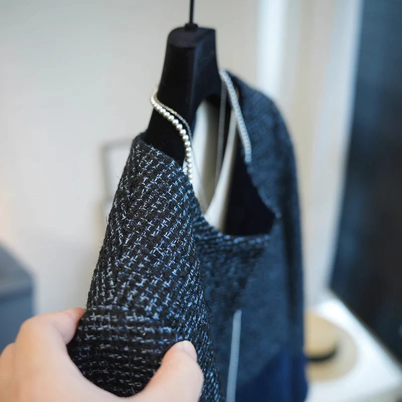 Damen Elegante Kurzjacke mit strukturiertem Gewebe Nord Taschen