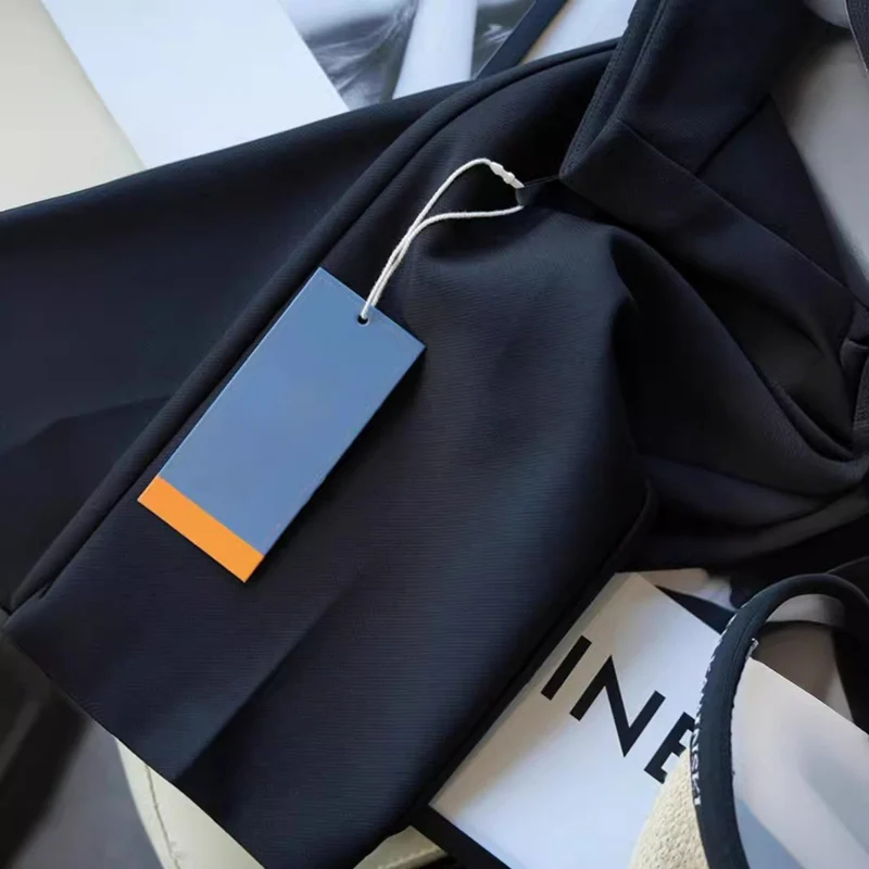Damen Elegante Hoch taillierte Stoffhose Nord Taschen