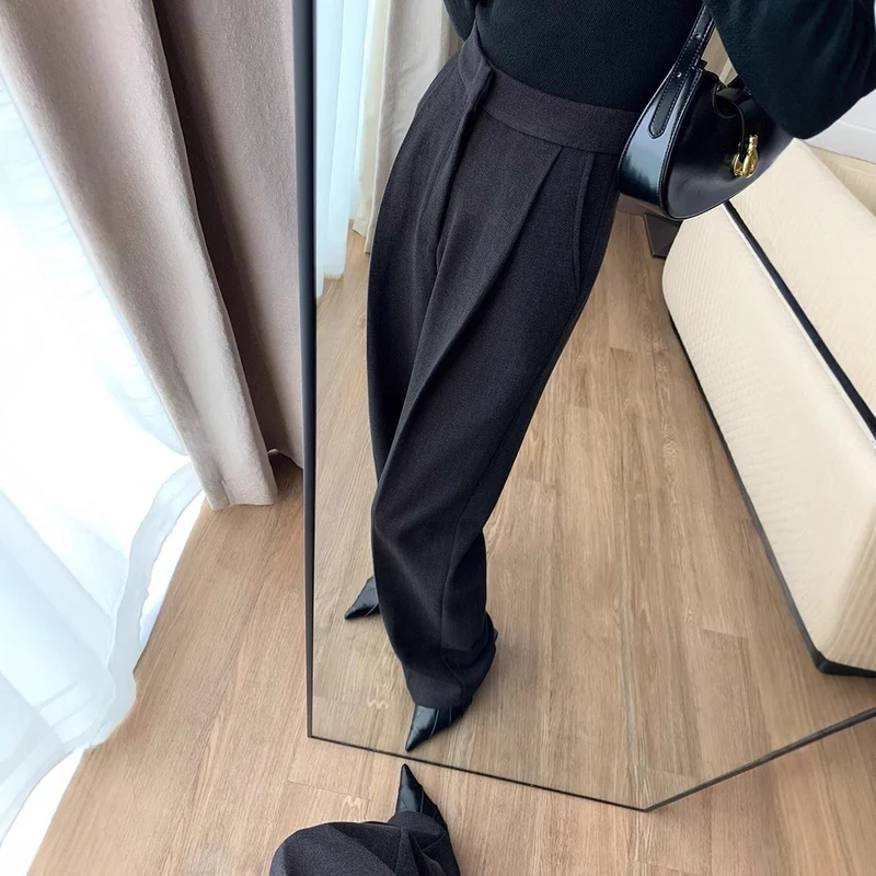 Damen Elegante Hoch taillierte Hose Nord Taschen