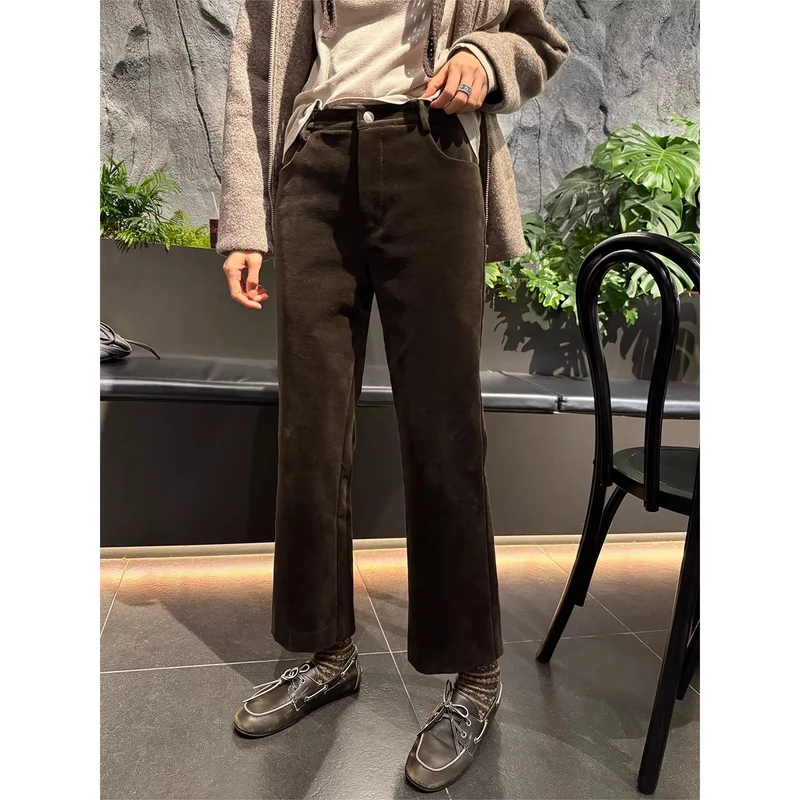 Damen Elegante Flared Cordhose Nord Taschen