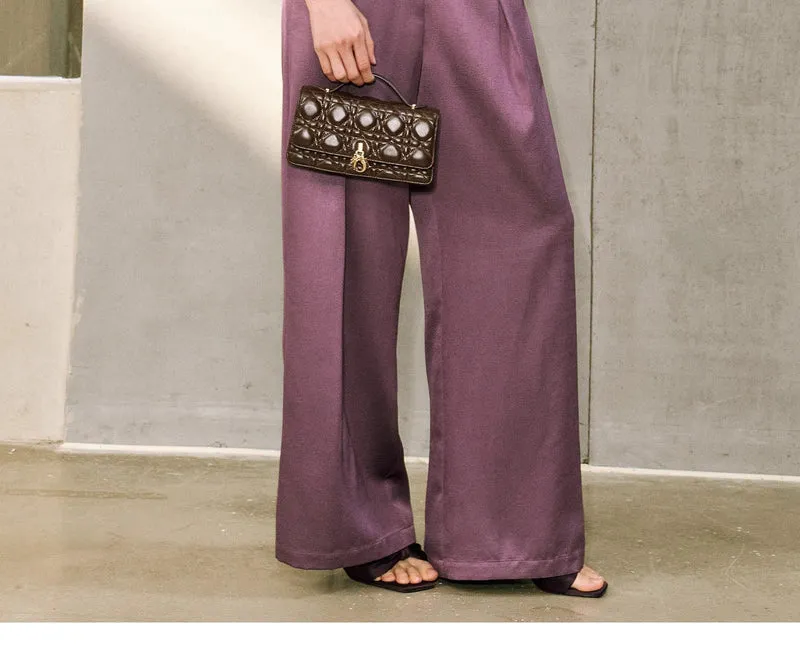 Damen Elegante Bluse mit schimmerndem Finish und Taillengürtel Nord Taschen