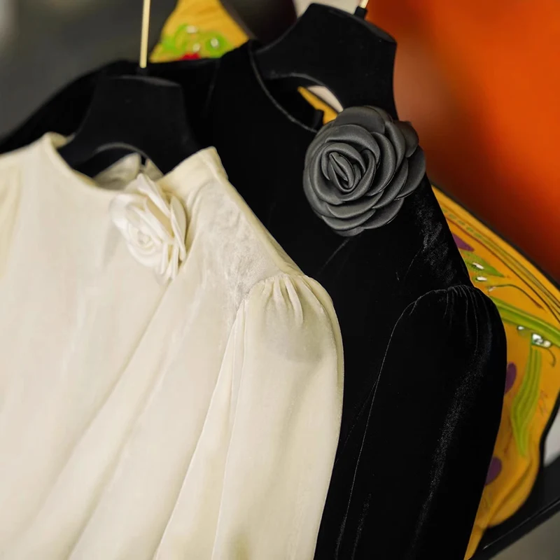 Damen Elegante Bluse mit Rüschen-Detail Nord Taschen