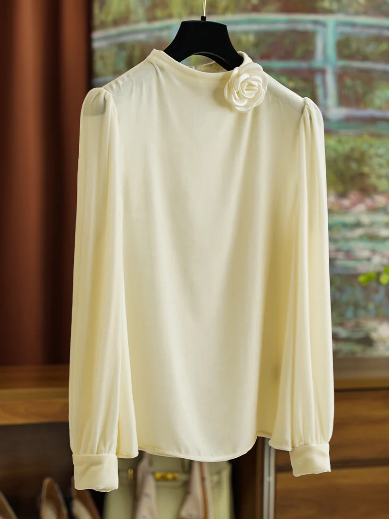 Damen Elegante Bluse mit Rüschen-Detail Nord Taschen