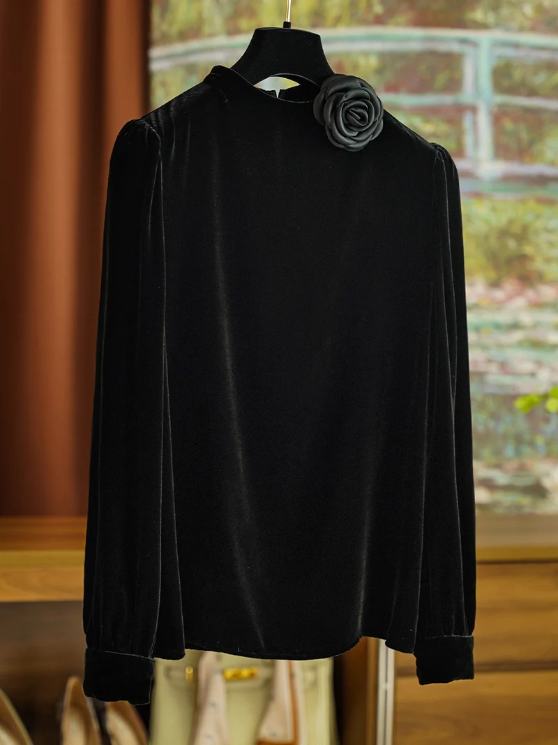 Damen Elegante Bluse mit Rüschen-Detail Nord Taschen