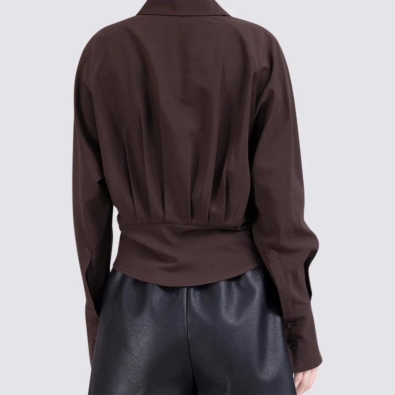 Damen Elegante Bluse mit innovativem Schnitt Nord Taschen
