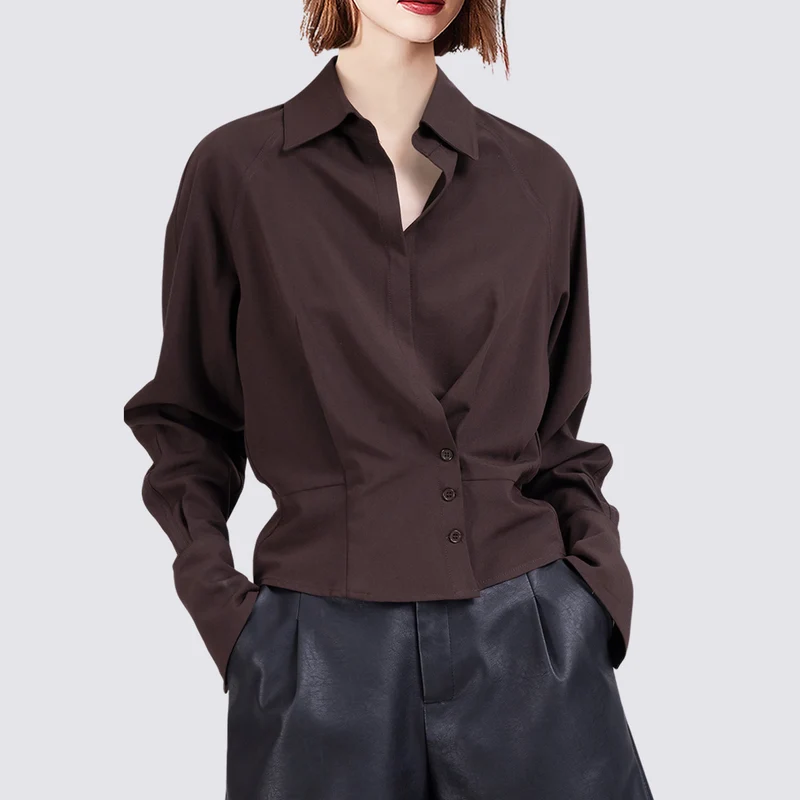 Damen Elegante Bluse mit innovativem Schnitt Nord Taschen