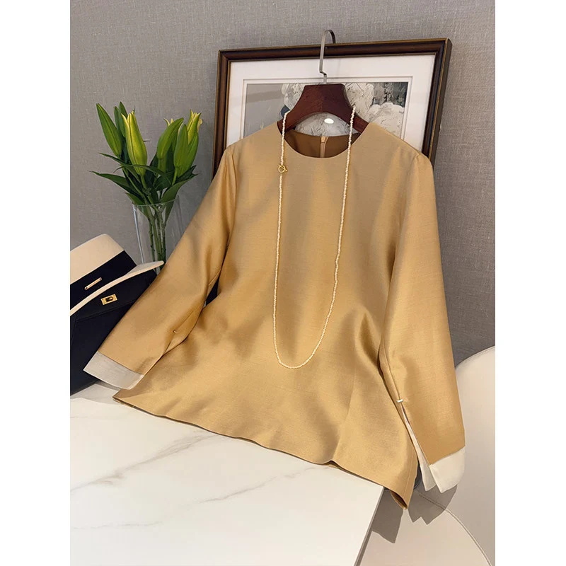 Damen Elegante Bluse aus hochwertigem Stoff mit exklusivem Schnitt Nord Taschen