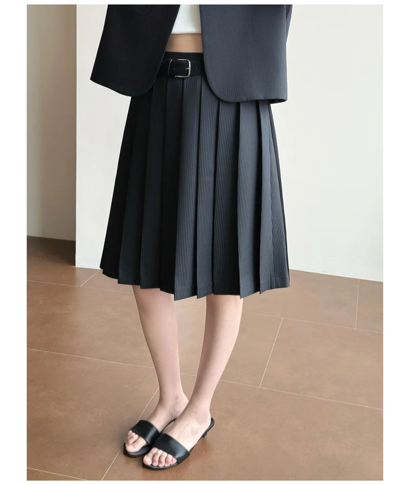 Damen Elegante Blazer-Weste mit gestreiftem Design Nord Taschen