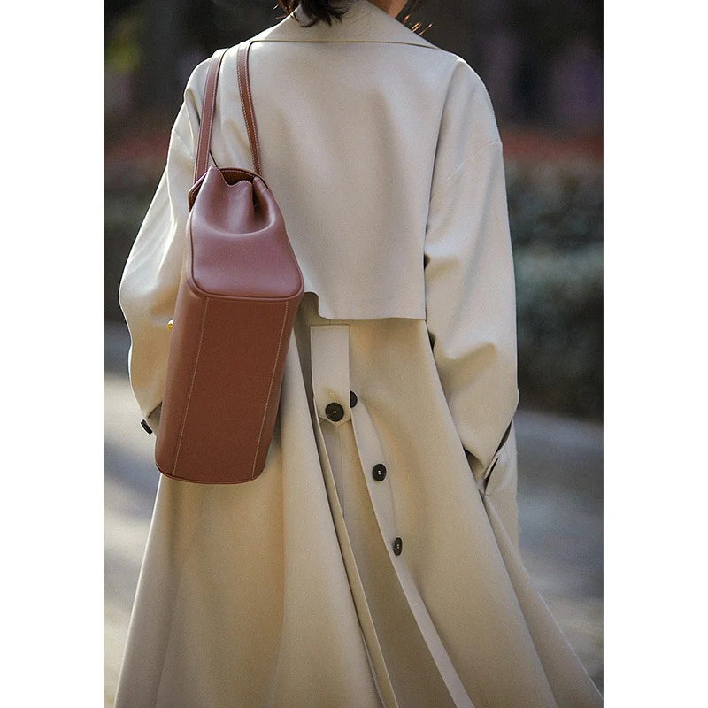 Damen Elegant geschnittener Trenchcoat Nord Taschen