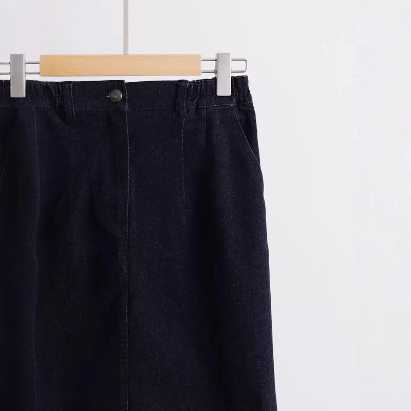 Damen Elegant geschnittener Midirock Nord Taschen