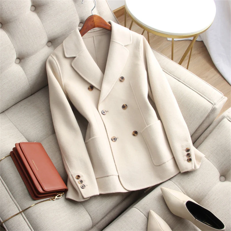 Damen Doppelreiher Blazer Nord Taschen