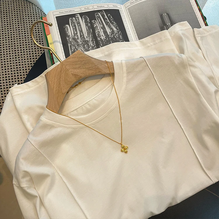 Damen Bequemes Langarmshirt aus hochwertiger Baumwolle Nord Taschen