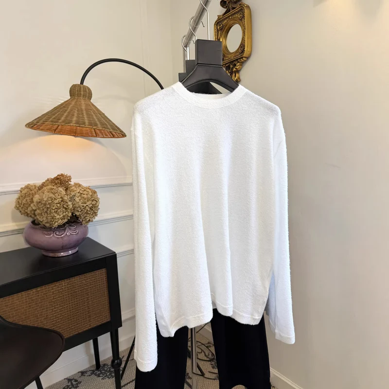 Damen Bequemer Langarmpullover mit lässigem Schnitt Nord Taschen