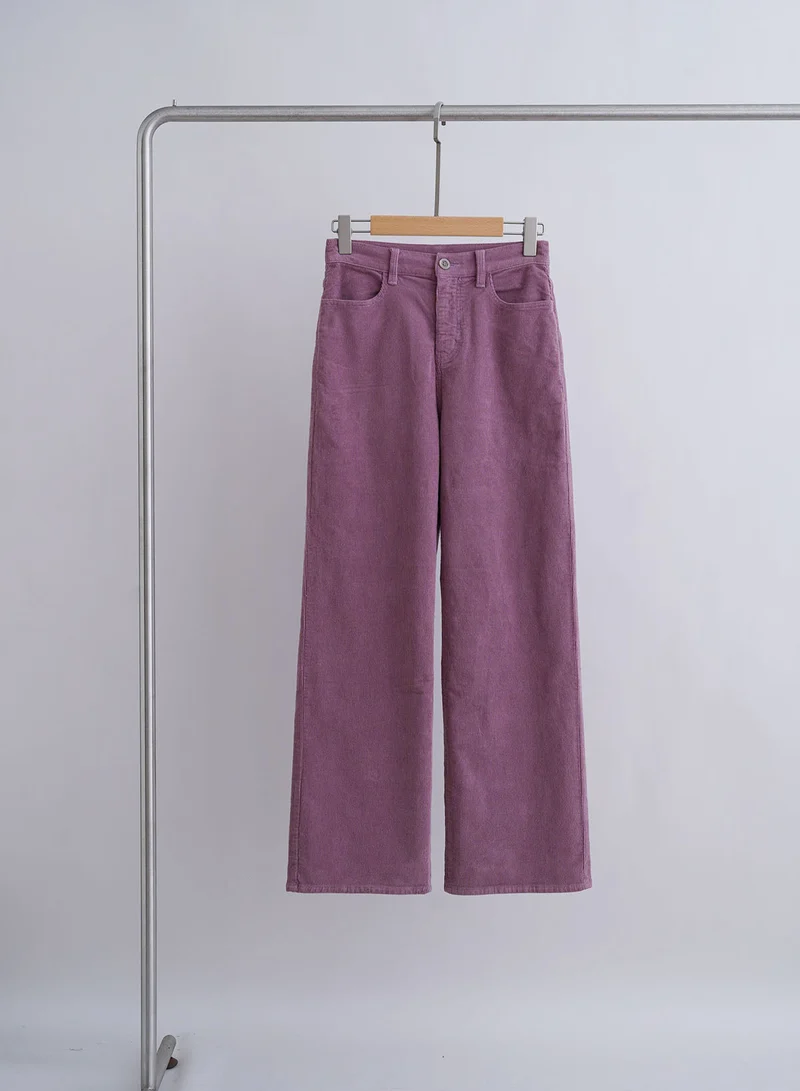 Damen Bequeme und weite Cordhose Nord Taschen
