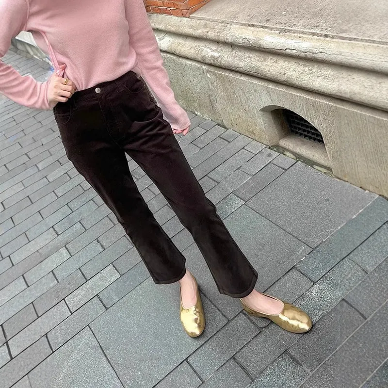 Damen Bequeme und stilvolle Stoffhose Nord Taschen