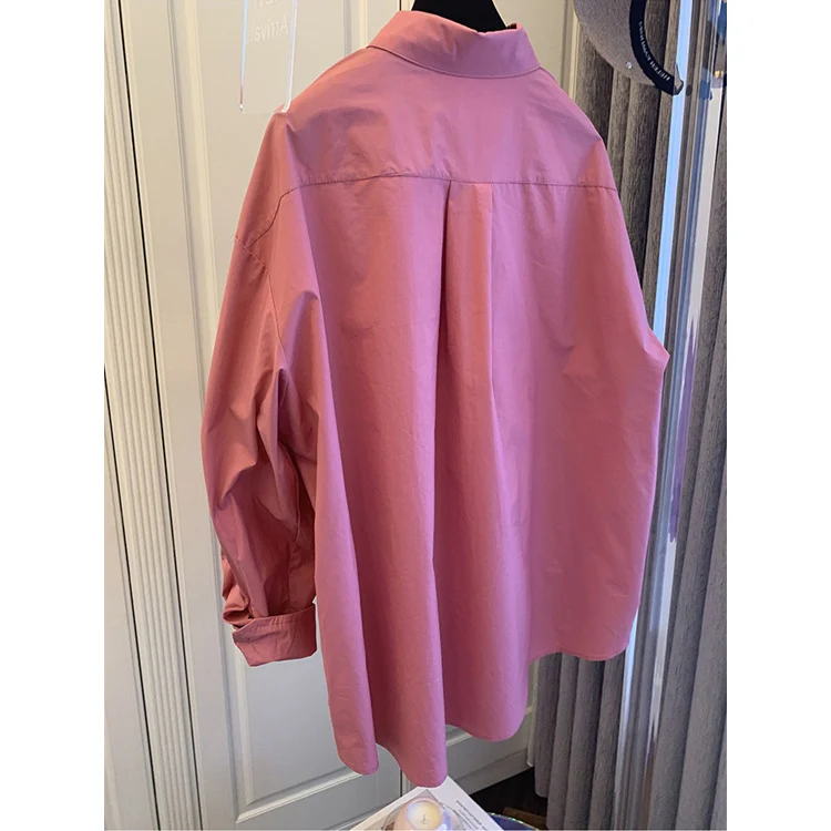 Damen Bequeme und stilvolle Oversized-Bluse Nord Taschen