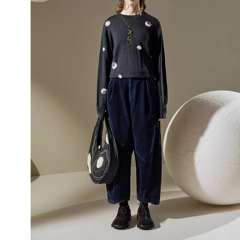 Damen Bequeme und stilvolle Cord-Haremshose Nord Taschen