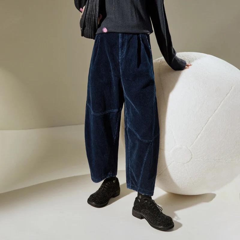 Damen Bequeme und stilvolle Cord-Haremshose Nord Taschen