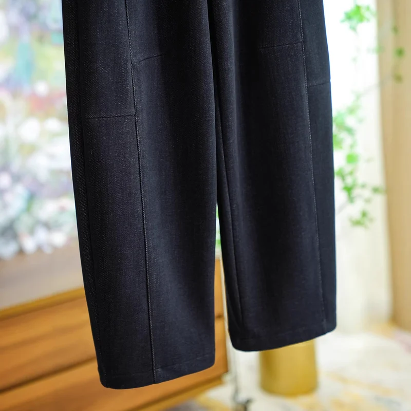 Damen Bequeme und modische Hose mit Gürtel Nord Taschen