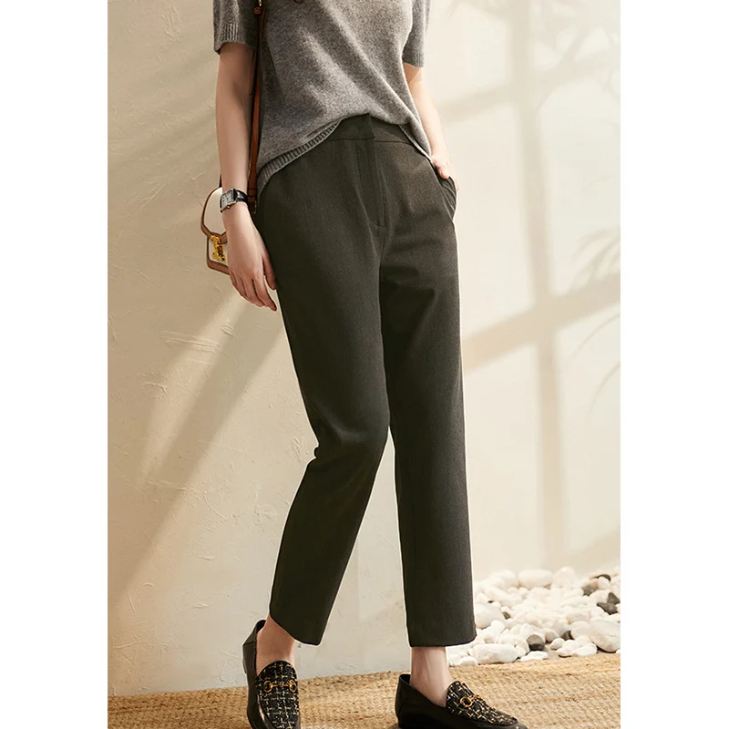 Damen Bequeme und elegante Stoffhose Nord Taschen