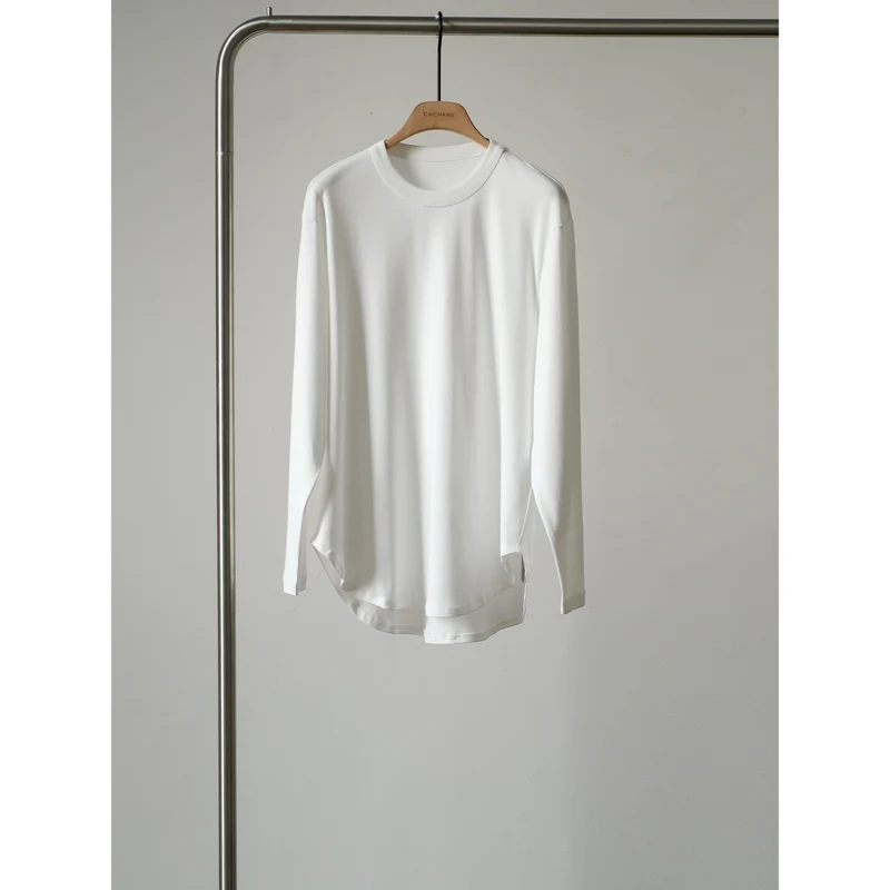 Damen Bequeme Langarm-T-Shirt Nord Taschen