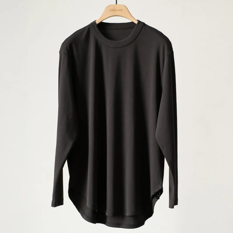 Damen Bequeme Langarm-T-Shirt Nord Taschen