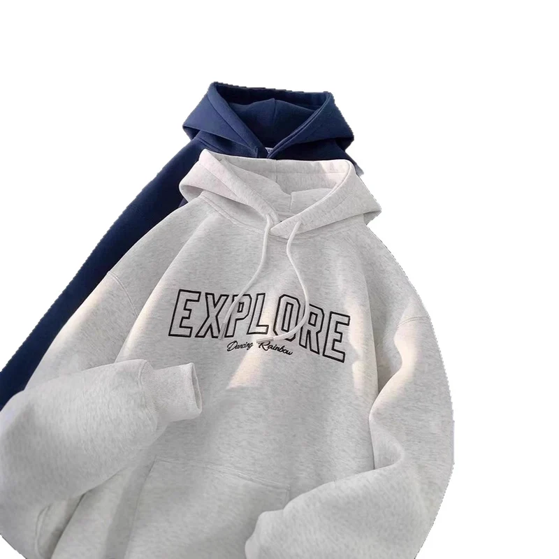 Unisex Oversized Kapuzenpullover mit Schriftzug Nord Taschen