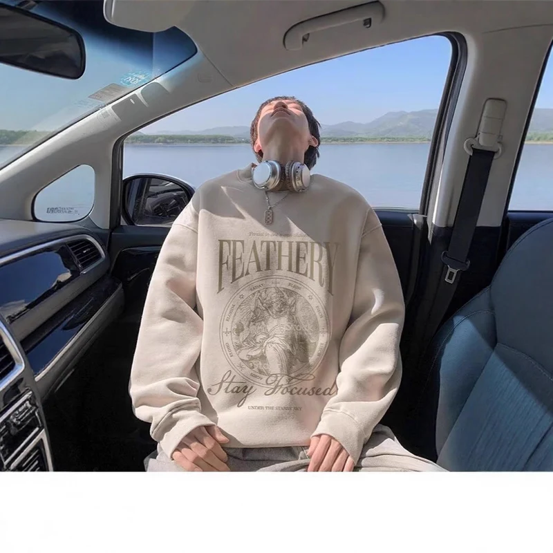 Unisex Lässiger Sweatshirt mit grafischem Druck Nord Taschen