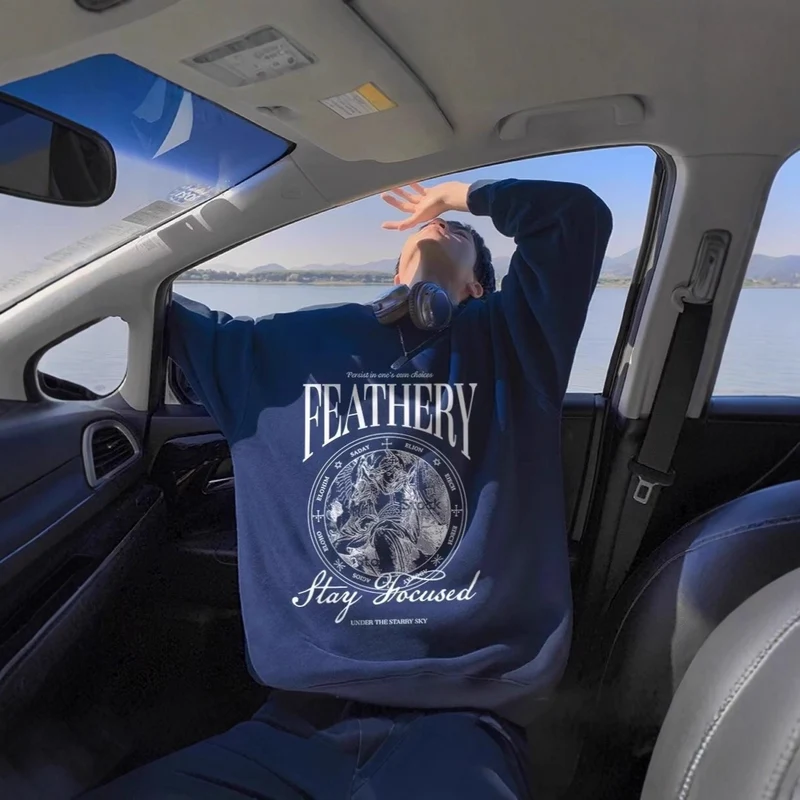 Unisex Lässiger Sweatshirt mit grafischem Druck Nord Taschen