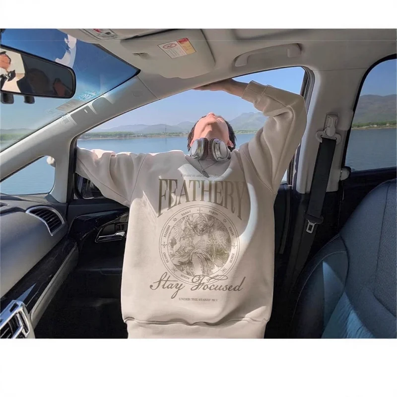Unisex Lässiger Sweatshirt mit grafischem Druck Nord Taschen