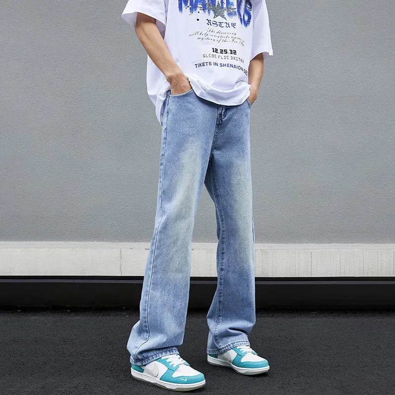 Herren Weitgeschnittene Denim-Jeans Nord Taschen