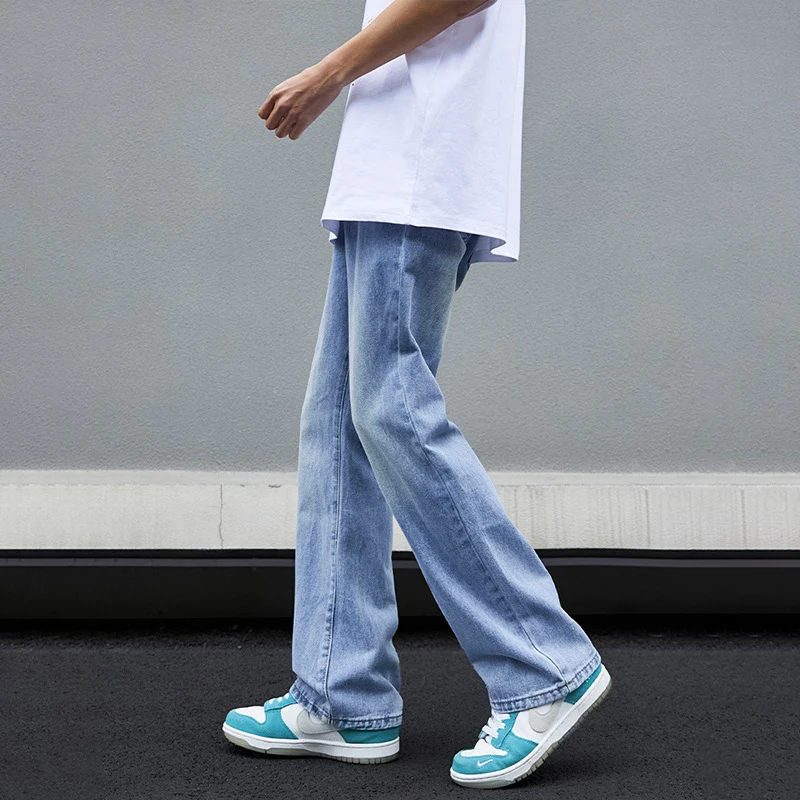 Herren Weitgeschnittene Denim-Jeans Nord Taschen