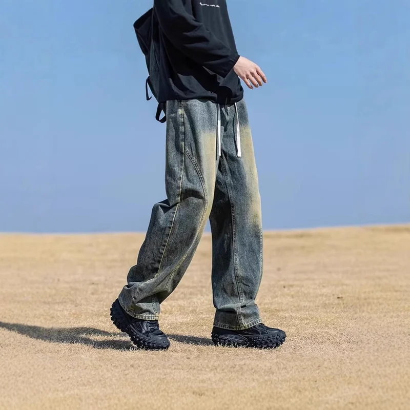 Herren Weitgeschnittene Denim-Hose Nord Taschen 1787982091