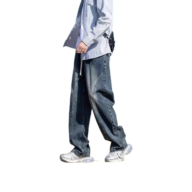 Herren Weitgeschnittene Denim-Hose Nord Taschen 1787982091