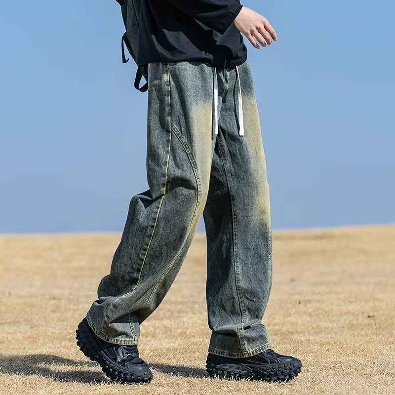 Herren Weitgeschnittene Denim-Hose Nord Taschen 1787982091